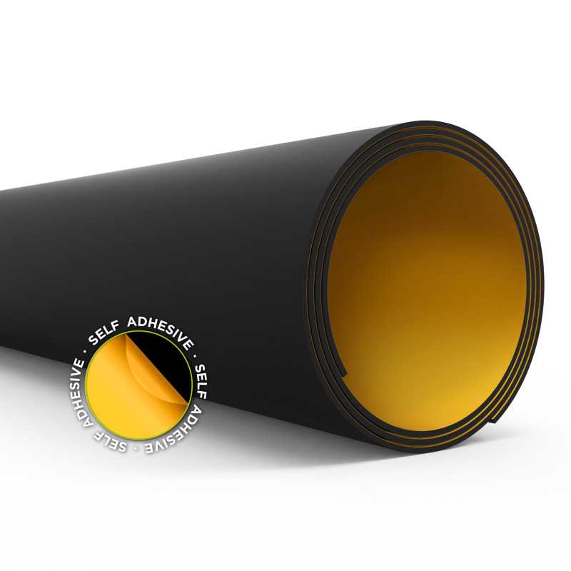 Goma EVA adhesiva 2mm Negra