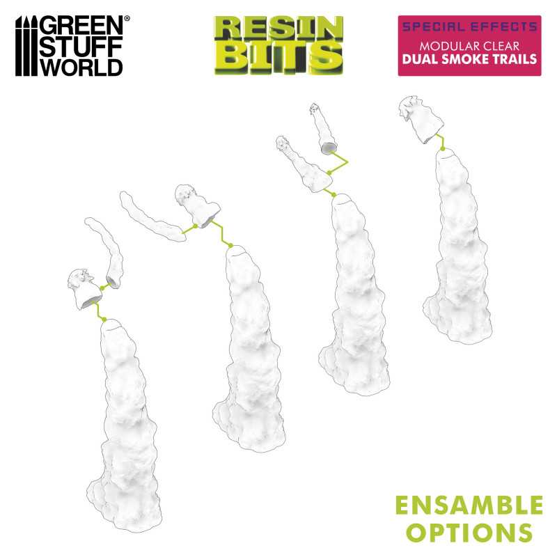 Humos para Jetpacks Doble transparente (Modular)