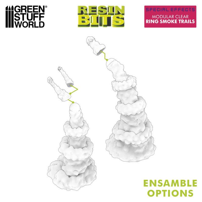 Humos para Jetpacks transparente con anillos (Modular)