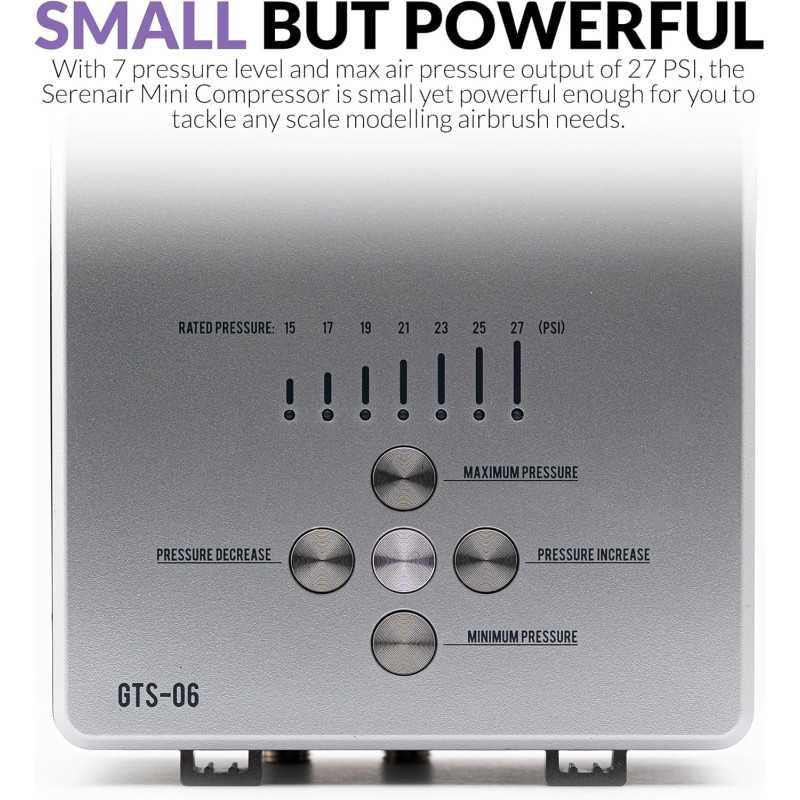 Kit de aerógrafo con compresor silencioso Serenair Gaahleri