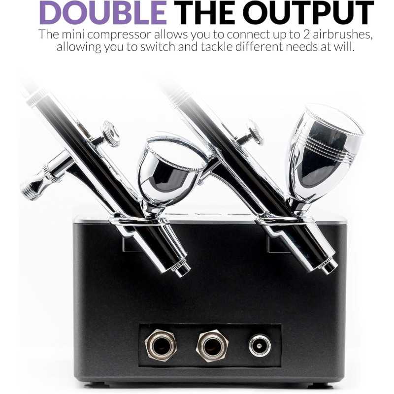 Kit de aerógrafo con compresor silencioso Serenair Gaahleri