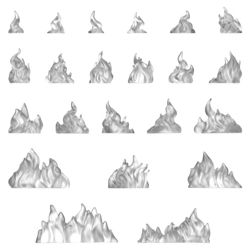 Llamas de fuego grandes 1:48-1:35