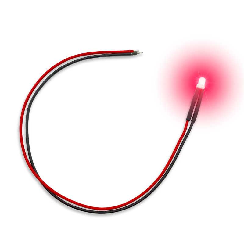 Luces LED Parpadeantes Rojas 3mm x10