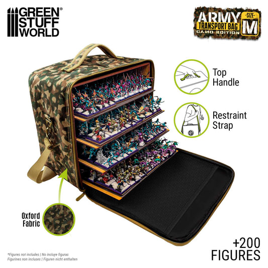 Maletin Transporte Miniaturas - M - Edición Camuflaje
