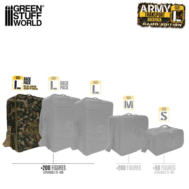 Mochila Transporte Miniaturas - Edición Camuflaje