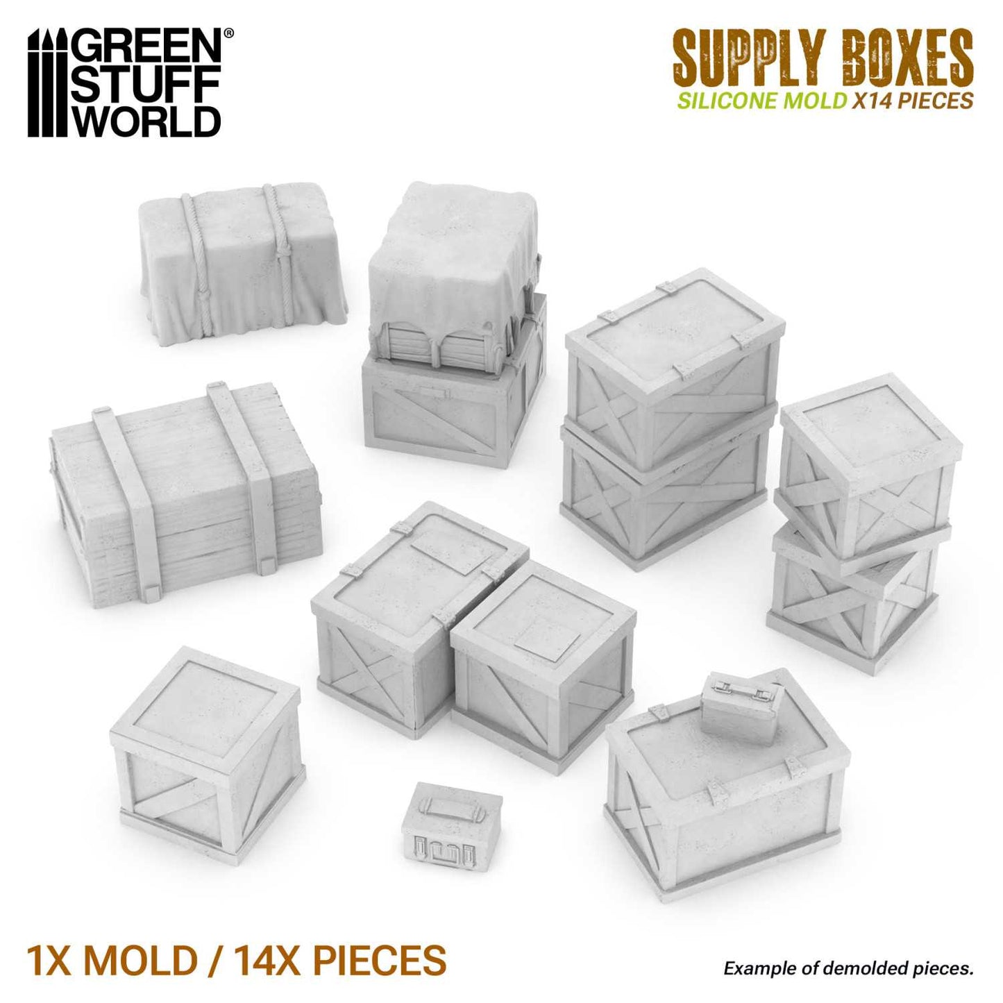 Molde de Silicona de Cajas de suministros 1:48-1:35