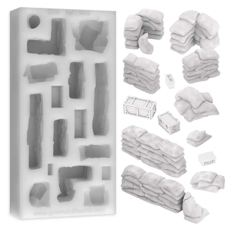 Molde de Silicona de Sacos Terreros