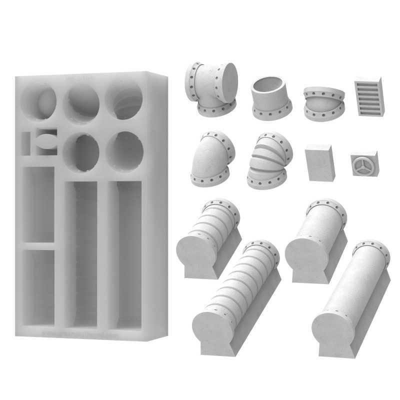 Moldes de Silicona Tuberías Industriales