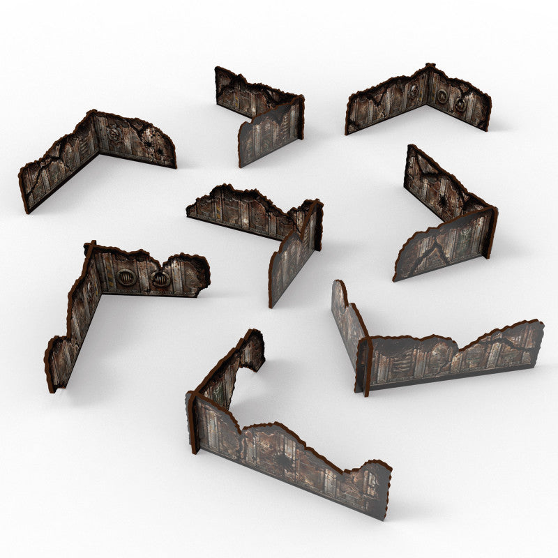 Muros bajos Sci-Fi prepintados Matched Play (Pack x8)