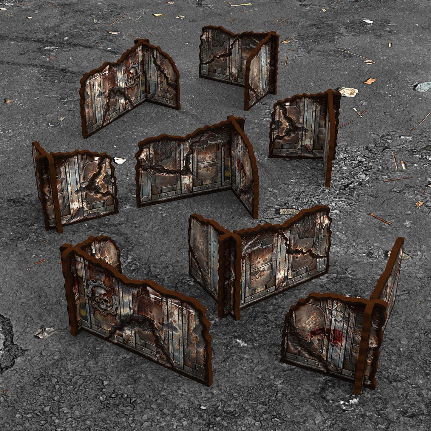 Muros esquina prepintados desmontables 11ª edición (Pack x8)