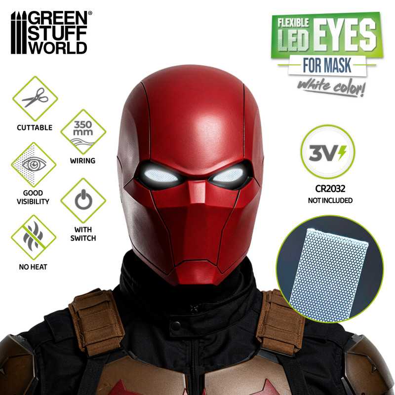 Ojos LED flexibles Cosplay