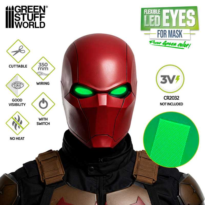Ojos LED flexibles Cosplay