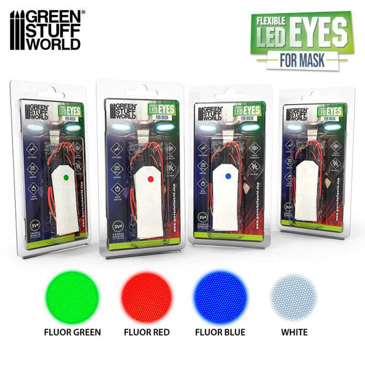Ojos LED flexibles Cosplay