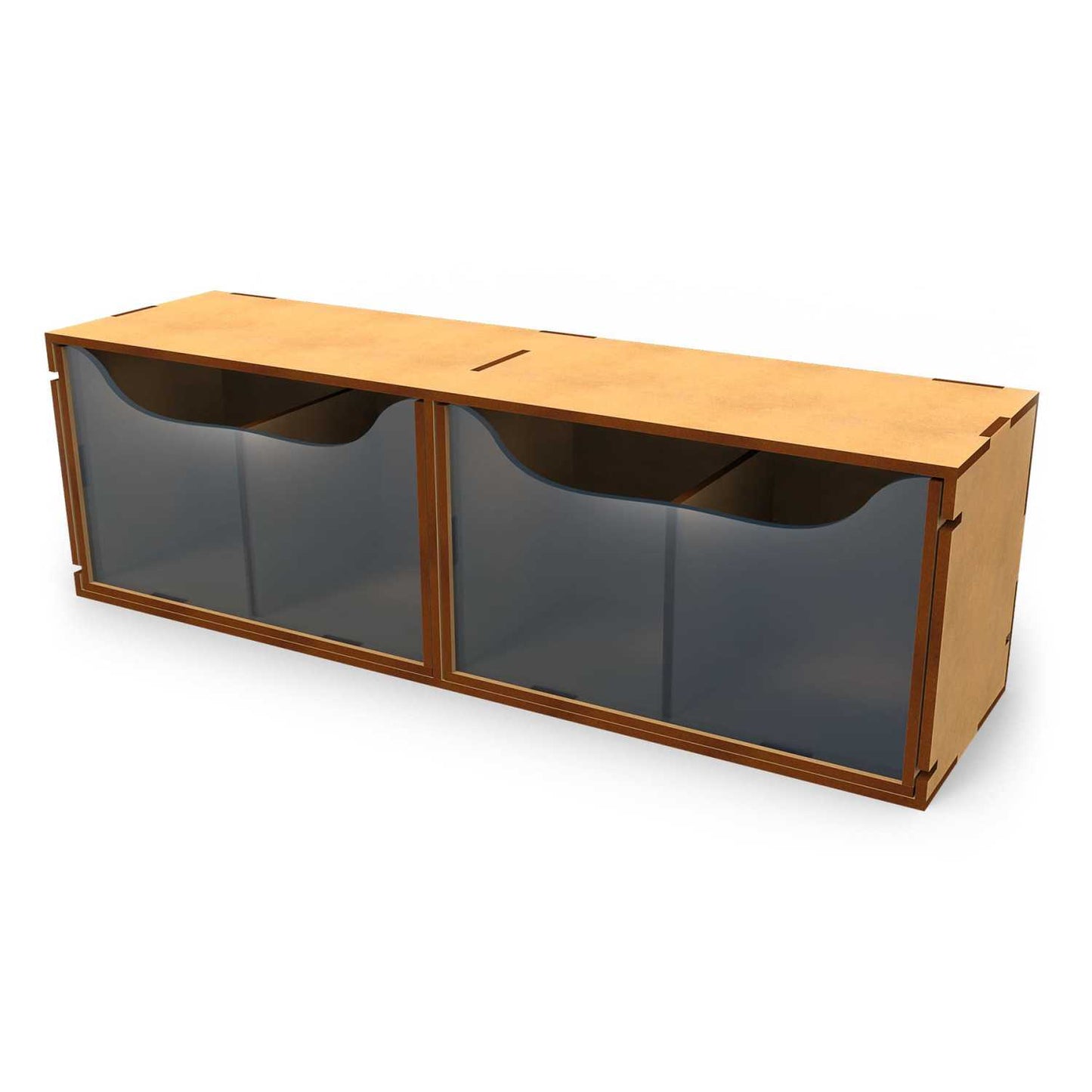 Organizador Horizontal compact con 2 cajones dobles