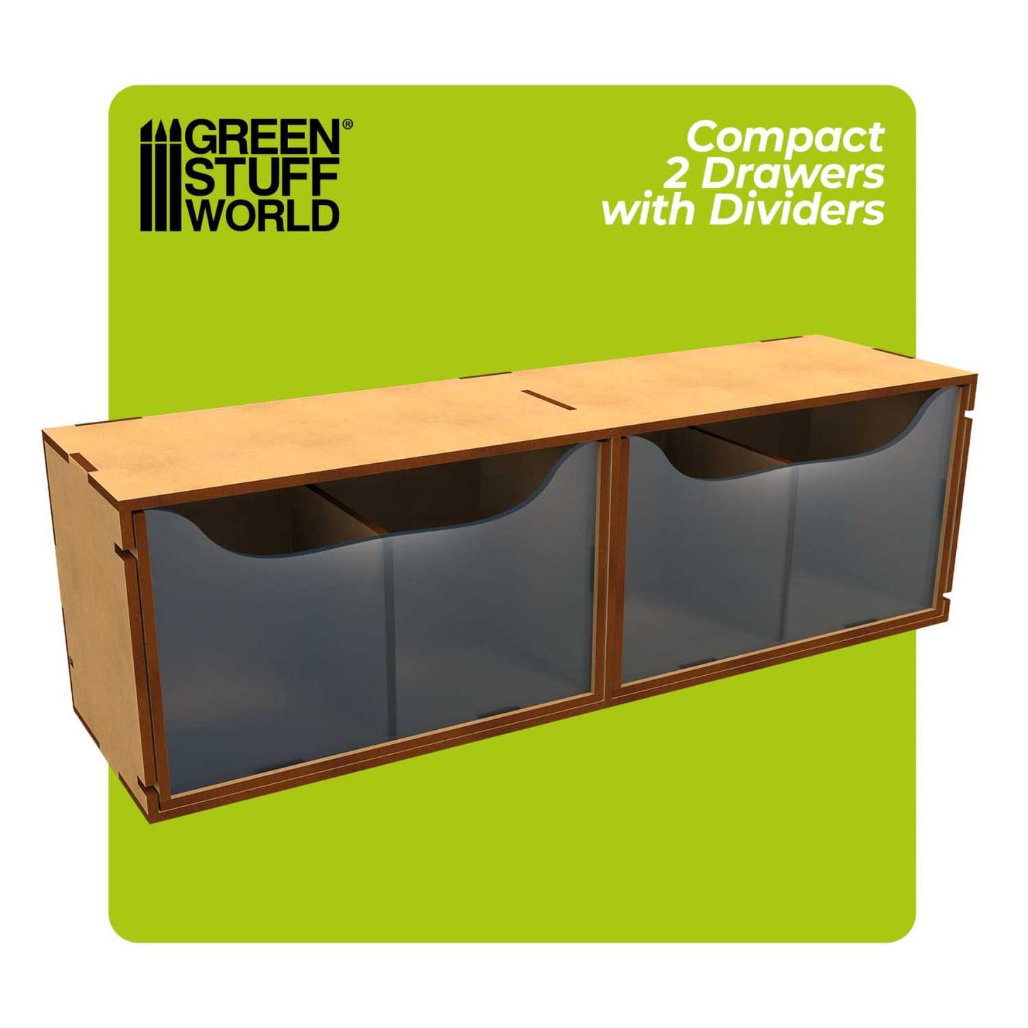Organizador Horizontal compact con 2 cajones dobles
