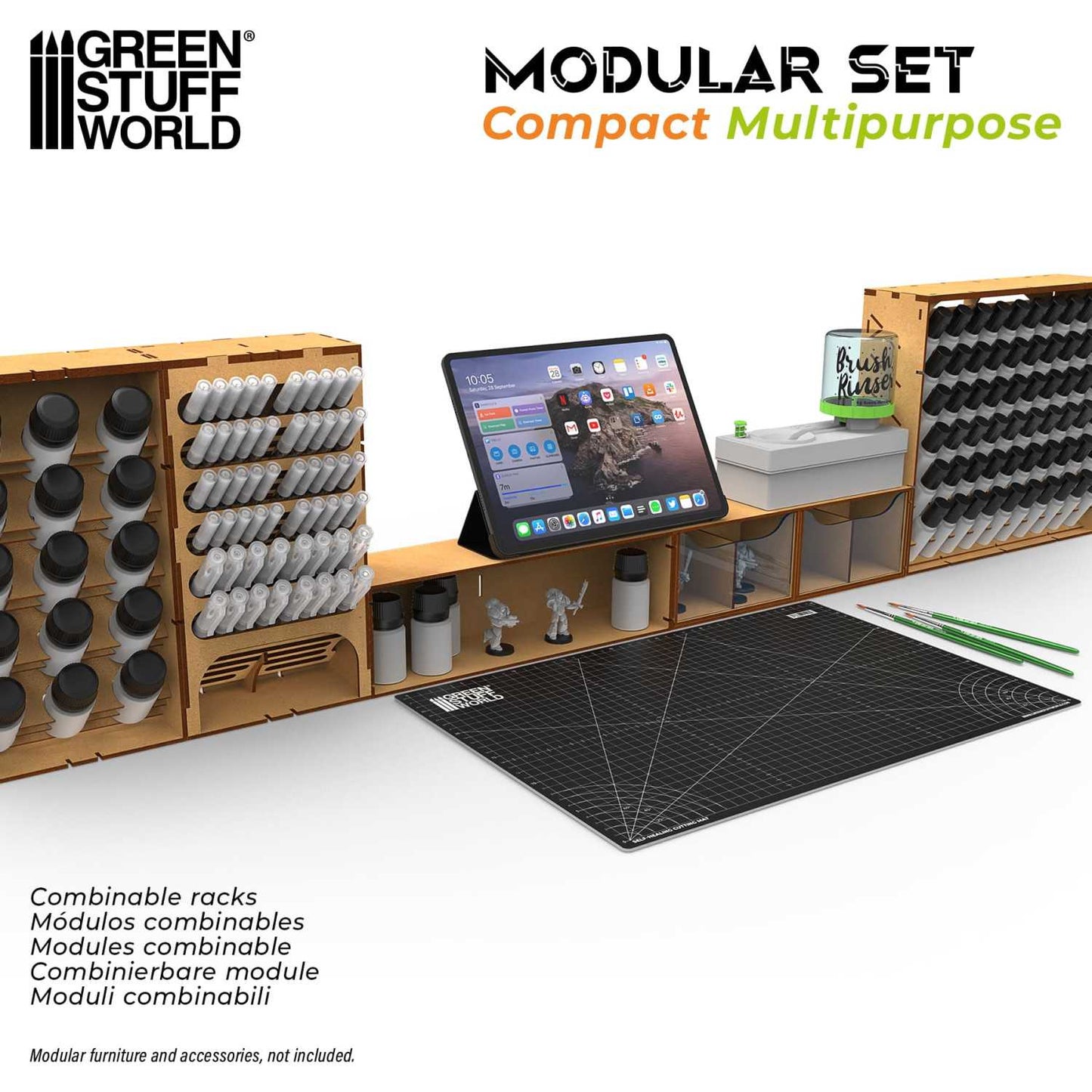 Organizador horizontal compacto multiusos