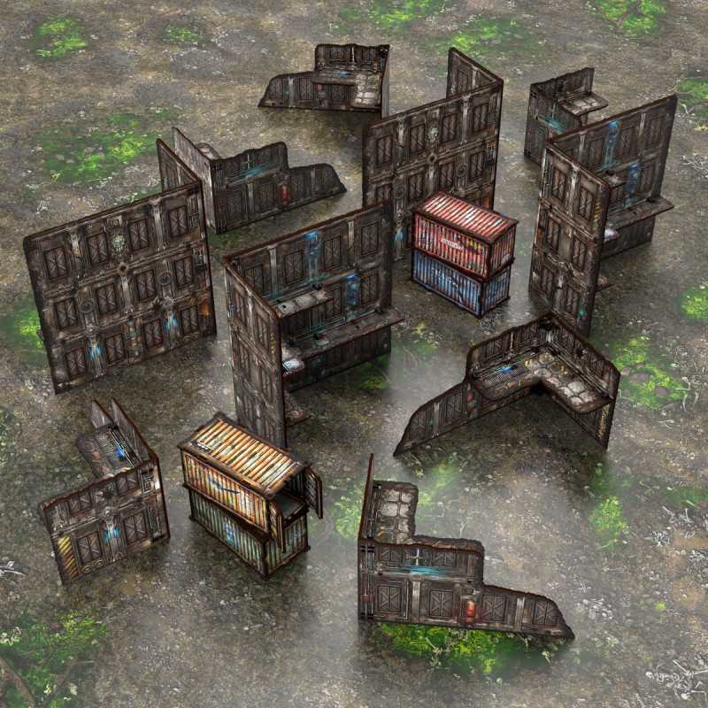 Pack de escenografía WTC plegable pre-pintada - Sci-Fi