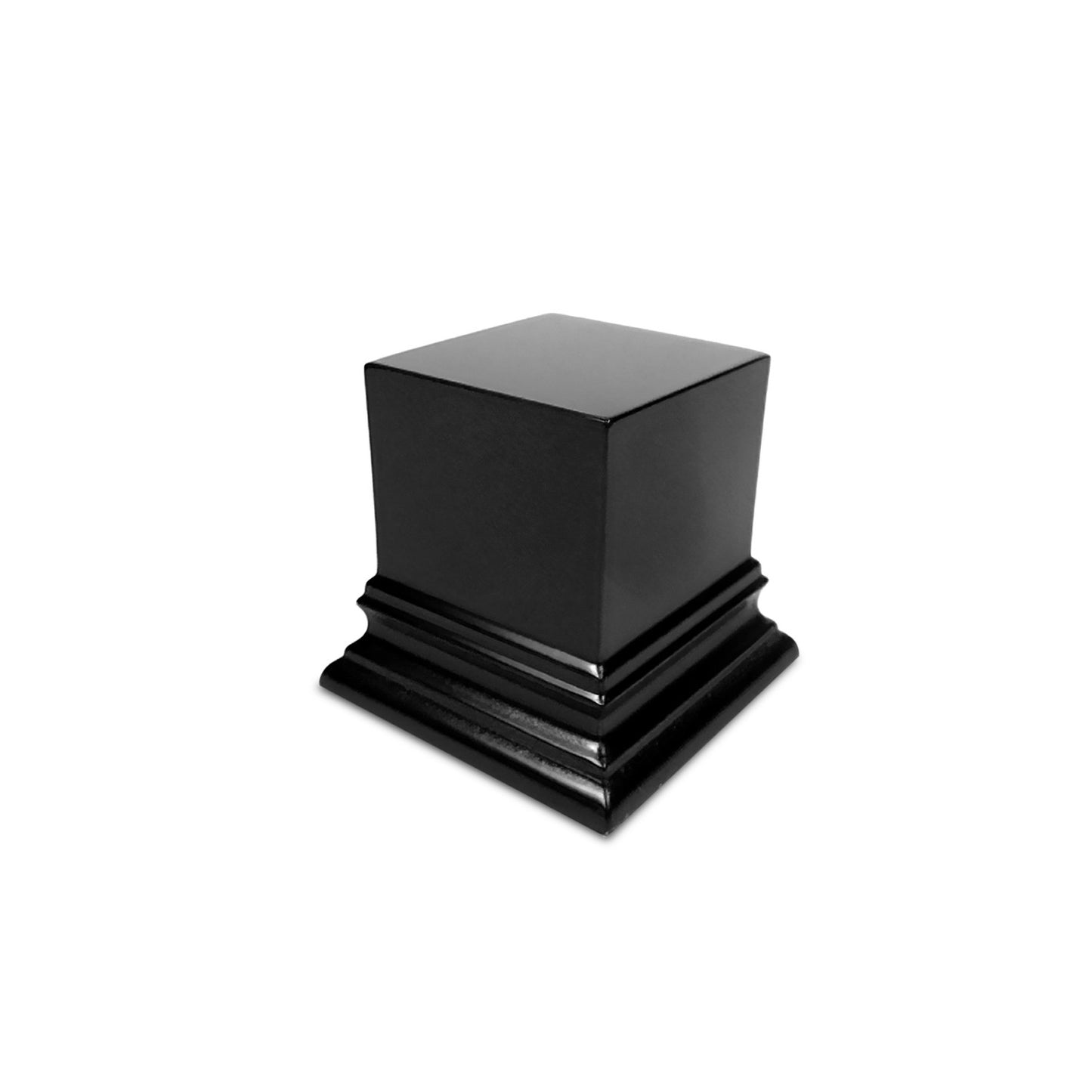 Peana madera cuadrada 4x4 cm Negro