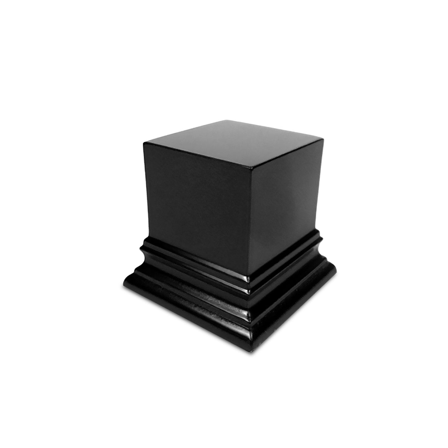 Peana madera cuadrada 5x5 cm - Negro