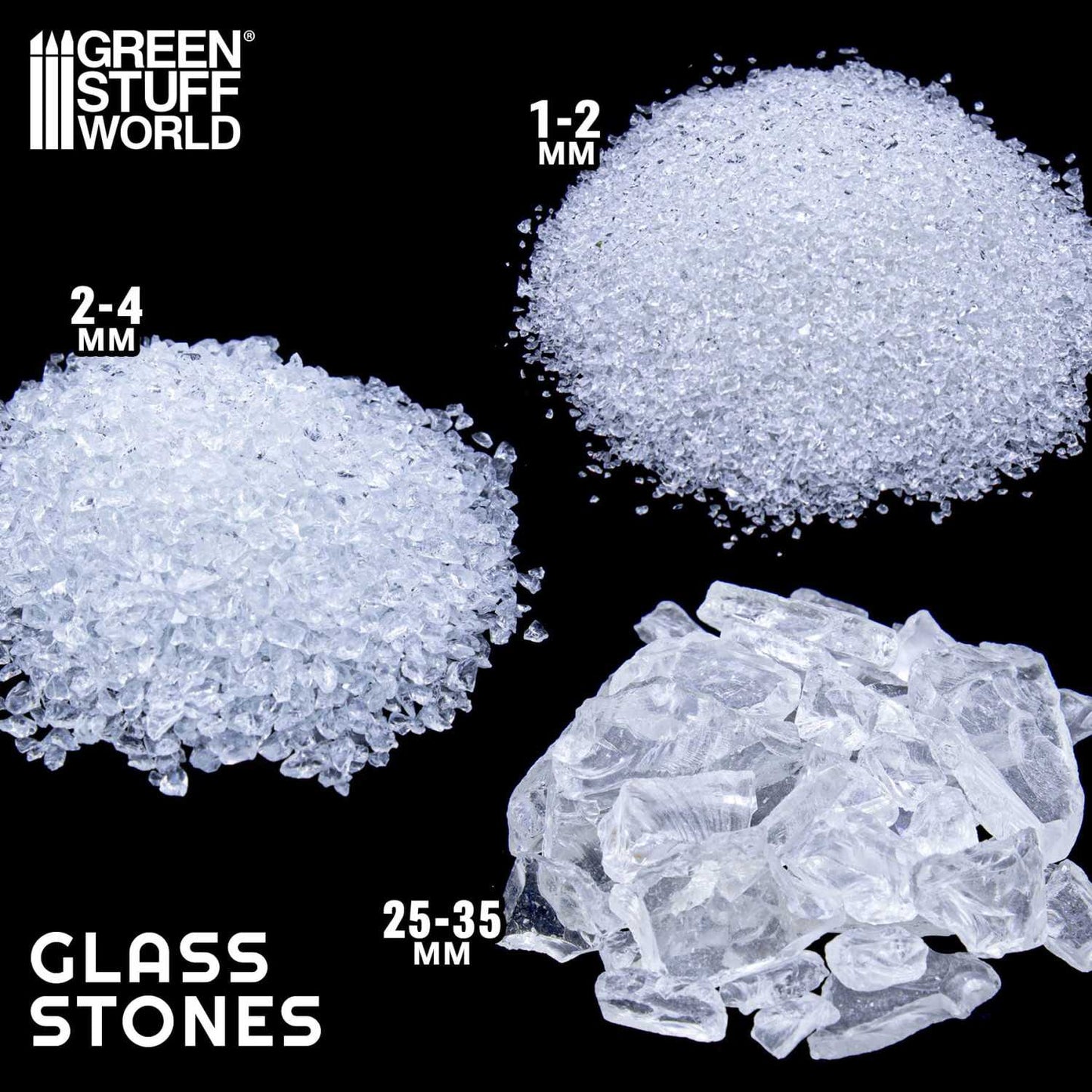 Piedras de Cristal rotas 2-4mm