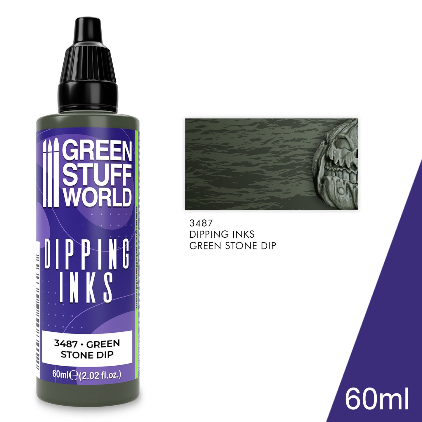 Pintura Dipping ink 60 ml - GREEN STONE DIP