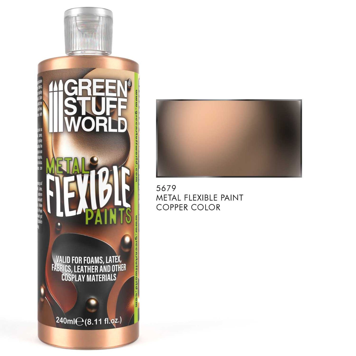 Pintura Metálica Flexible Cobre 240ml