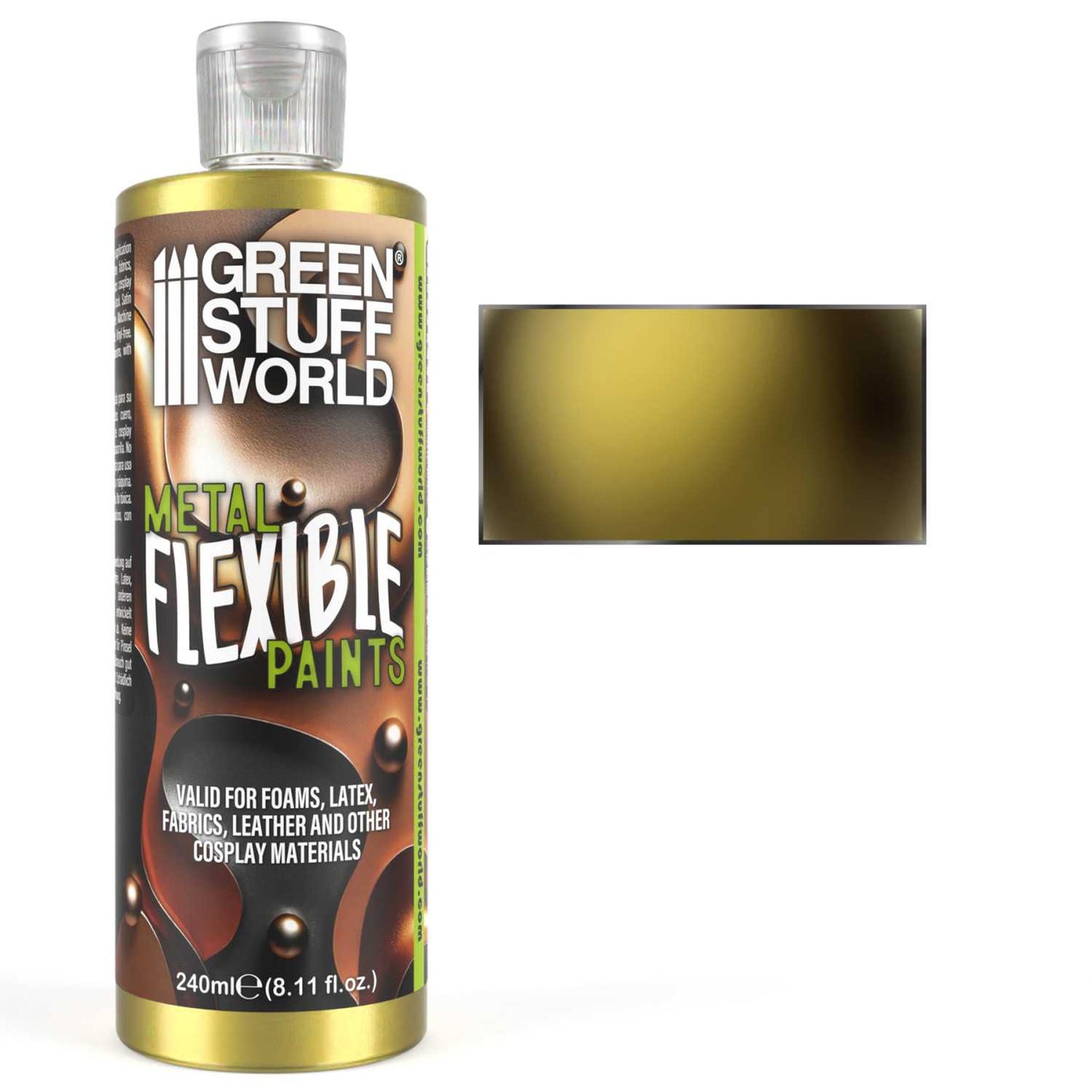 Pintura Metálica Flexible Dorada 240ml