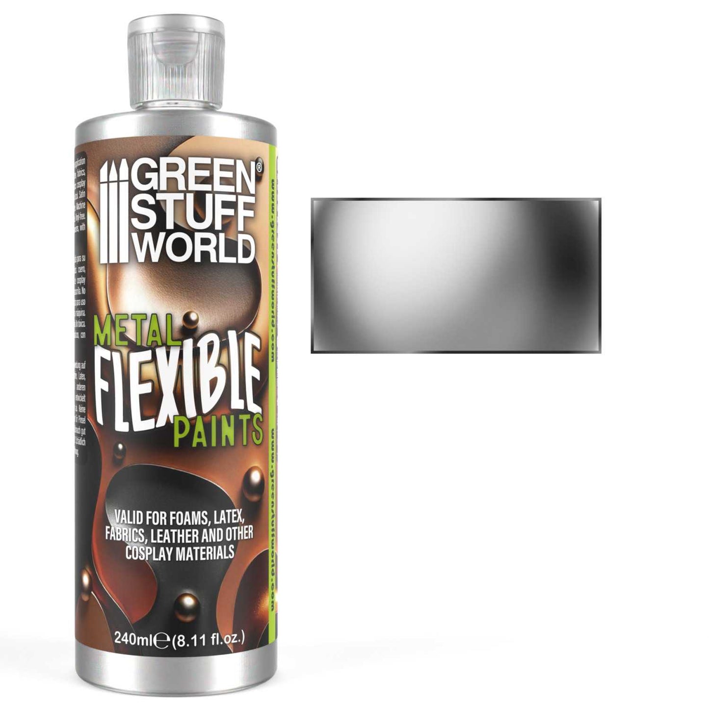 Pintura Metálica Flexible Plata 240ml