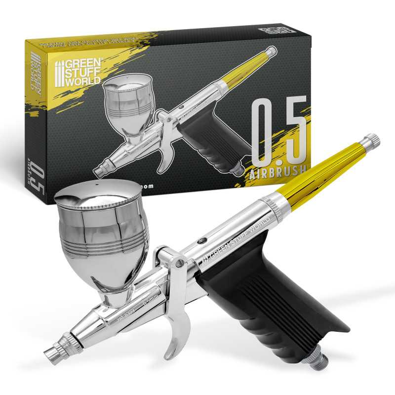 Pistola aerografía doble acción 0.5