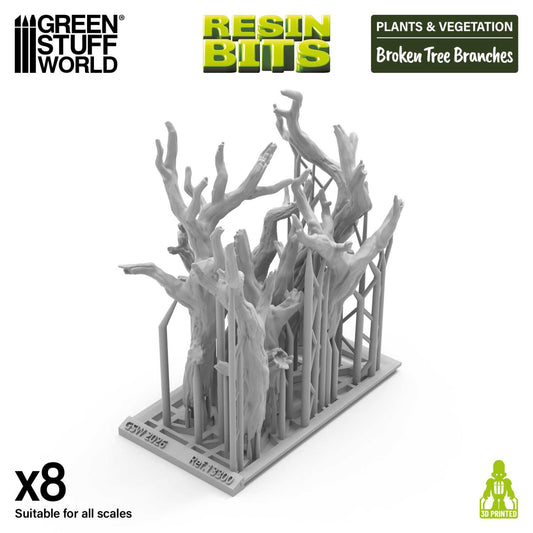 Ramas de árbol rotas 1:72-1:48-1:35