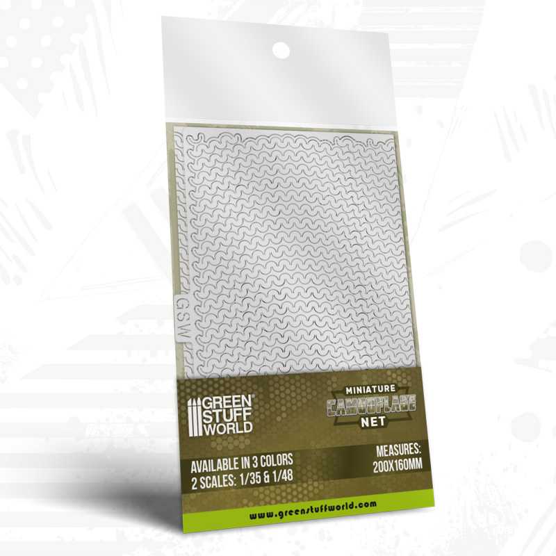 Redes de camuflaje miniatura Blanco 1:35
