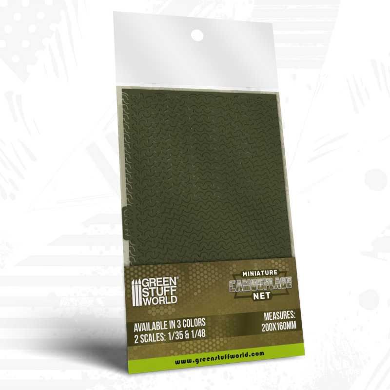 Redes de camuflaje miniatura Verde 1:35