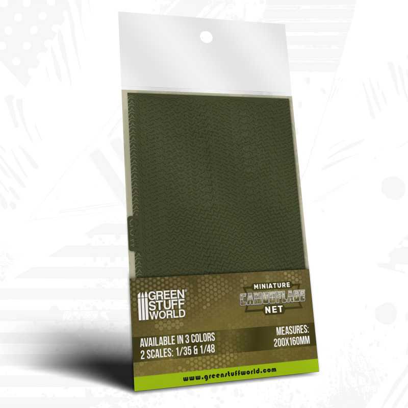 Redes de camuflaje miniatura Verde 1:48