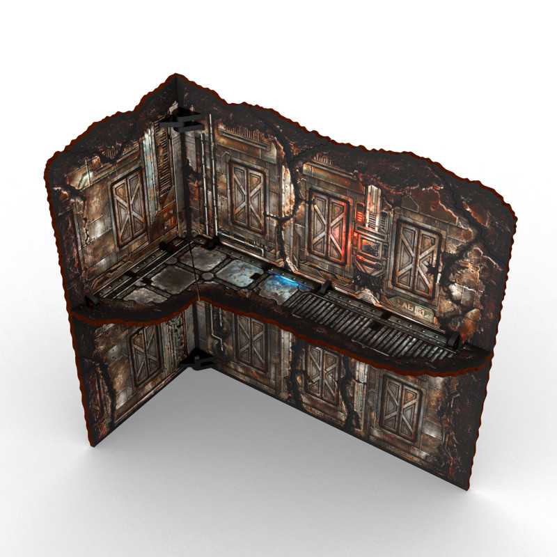 Ruina plegable Grande en L prepintada Matched Play - Sci-fi