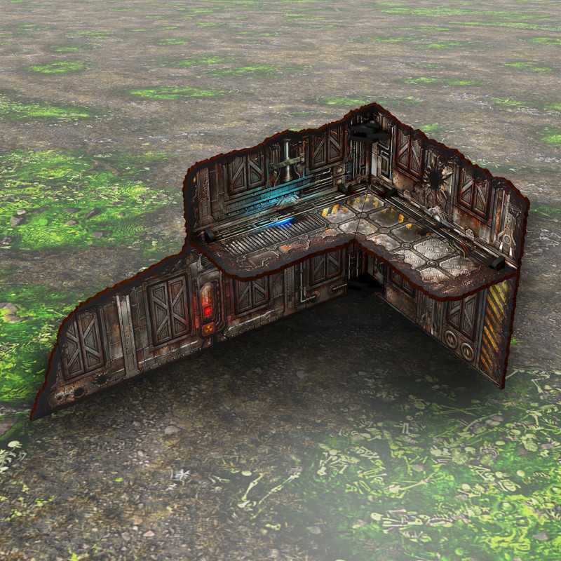 Ruina plegable prepintada dos pisos WTC - Sci-fi