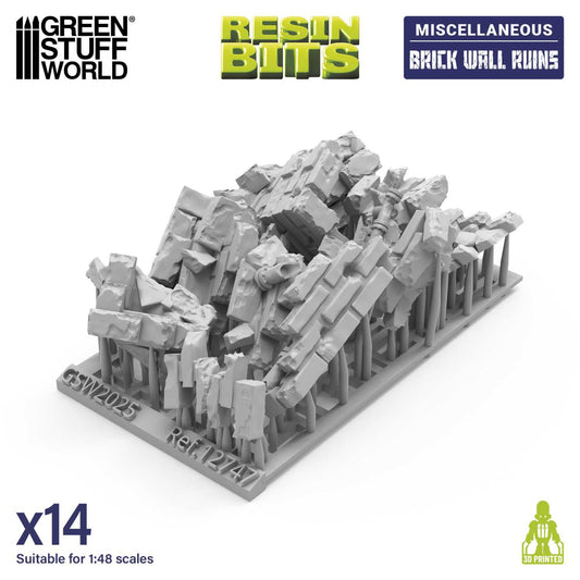 Ruinas de muros de ladrillo 1:48