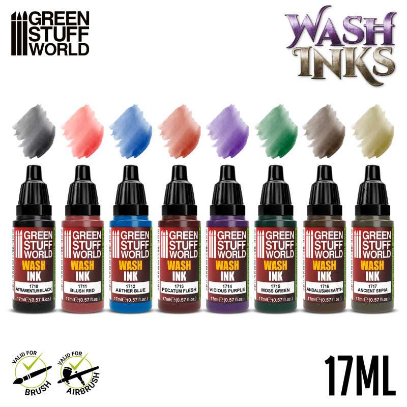 Set 8x Tintas de Lavado