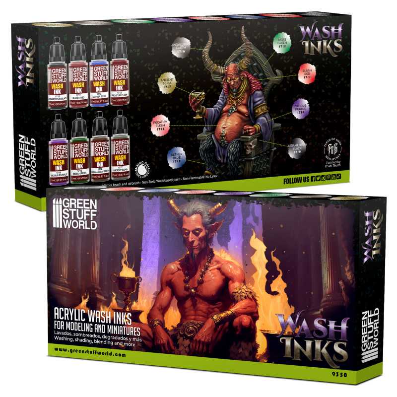 Set 8x Tintas de Lavado