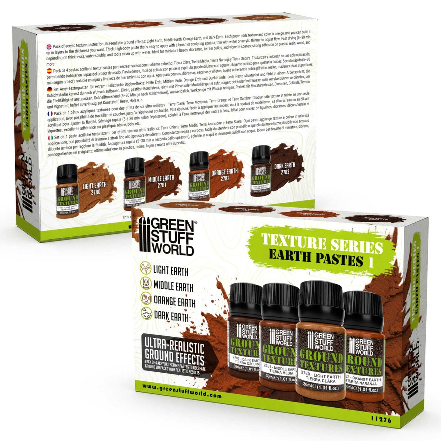 Set Pastas Texturizadoras Tierra 30ml Vol. 1 (x4)