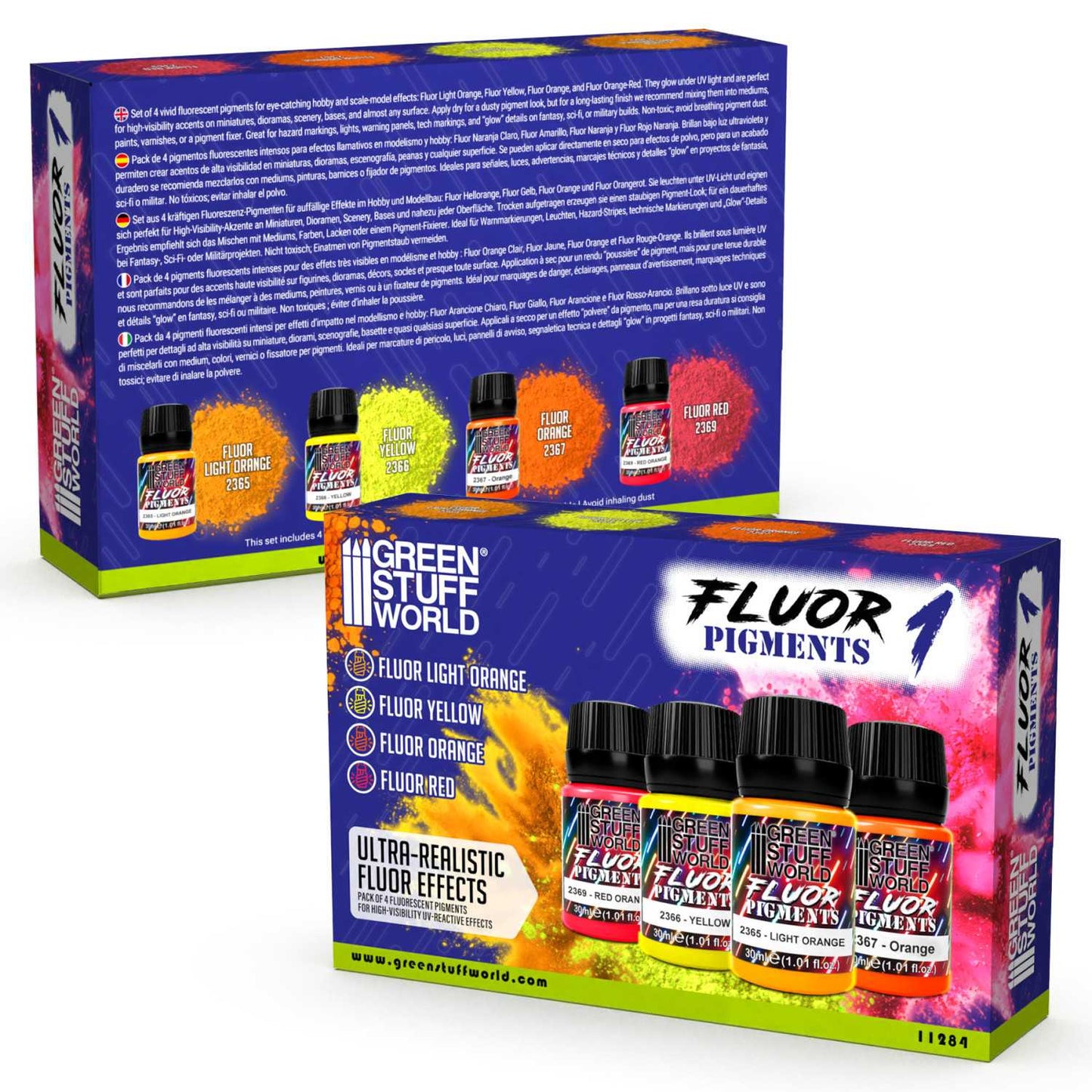 Set pigmentos Fluor 30ml - número 1