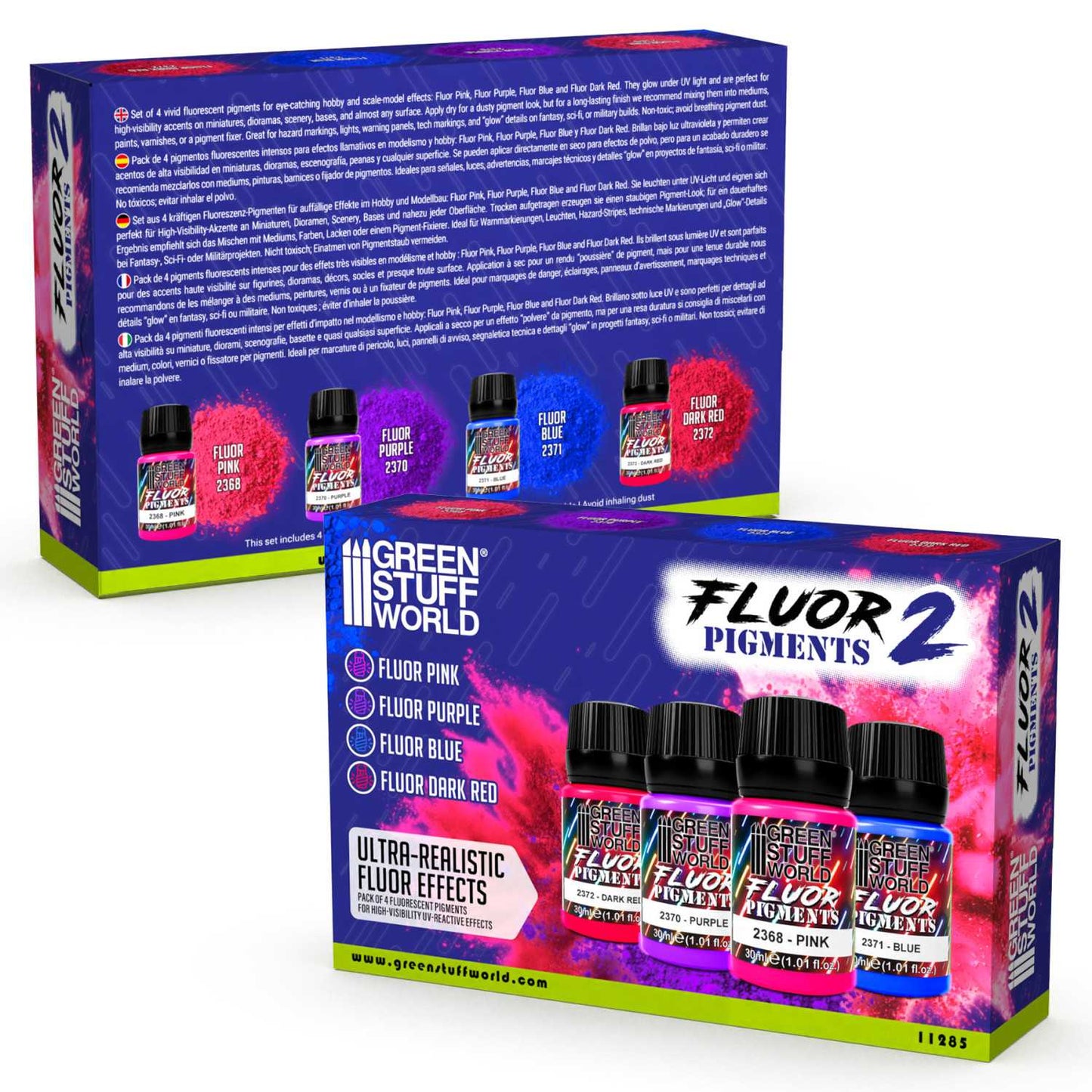 Set pigmentos Fluor 30ml - número 2