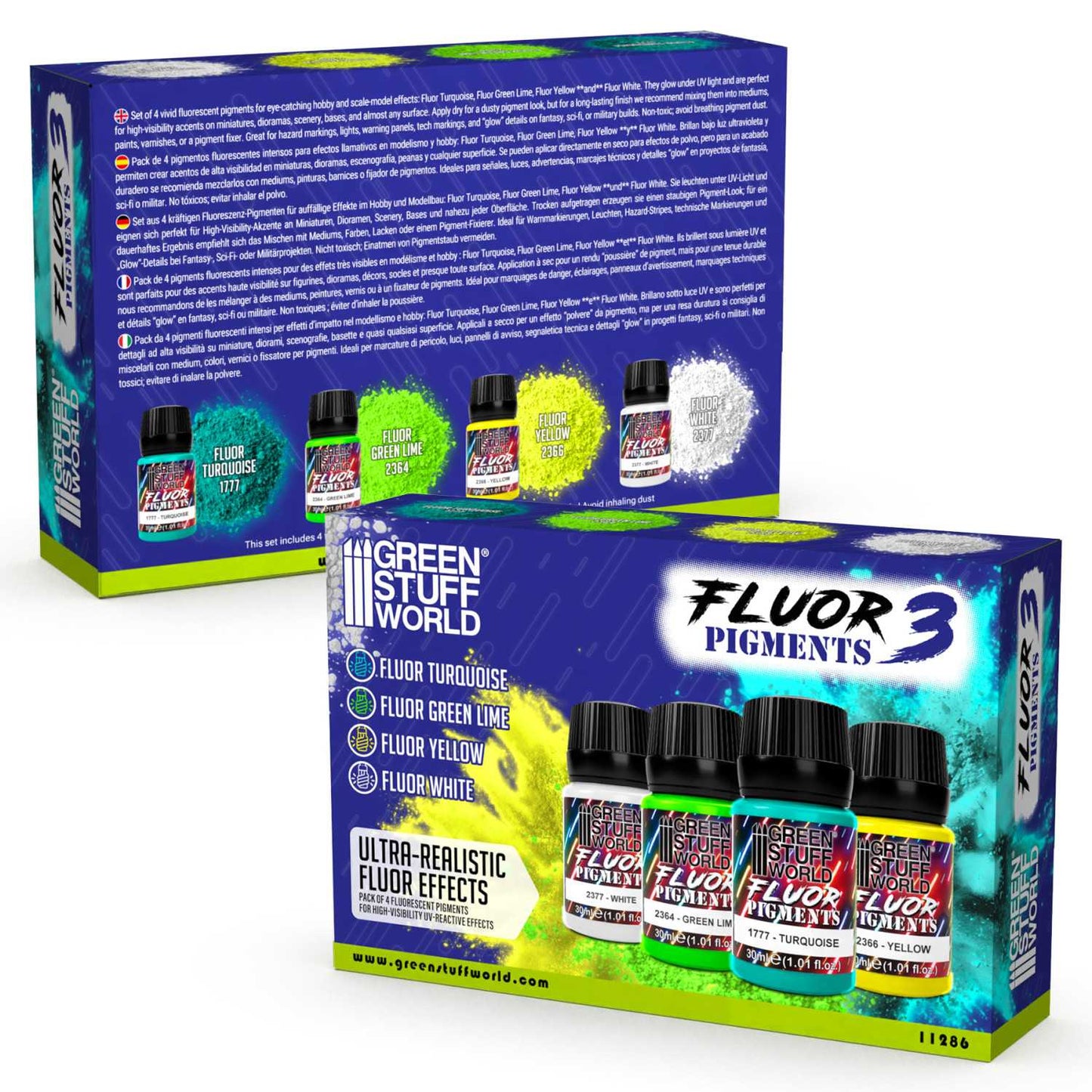 Set pigmentos Fluor 30ml - número 3