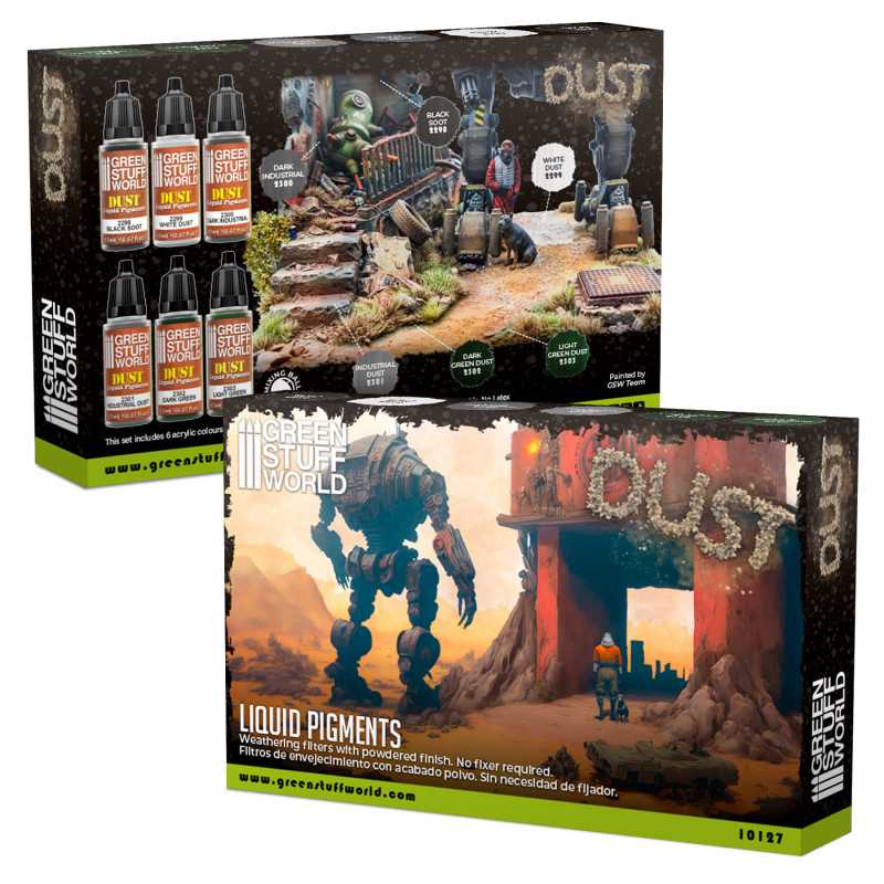 Set Pigmentos Liquidos - Polvo