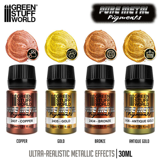 Set pigmentos metálicos 30ml