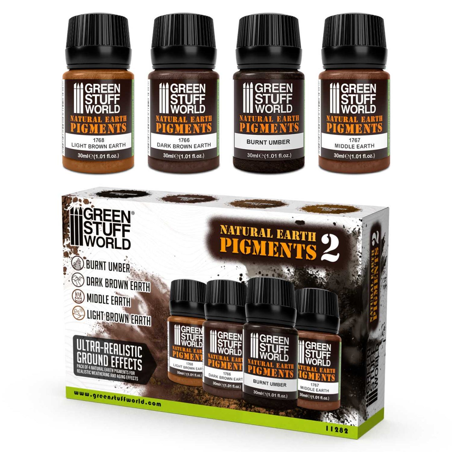 Set pigmentos terrosos 30ml - número 2