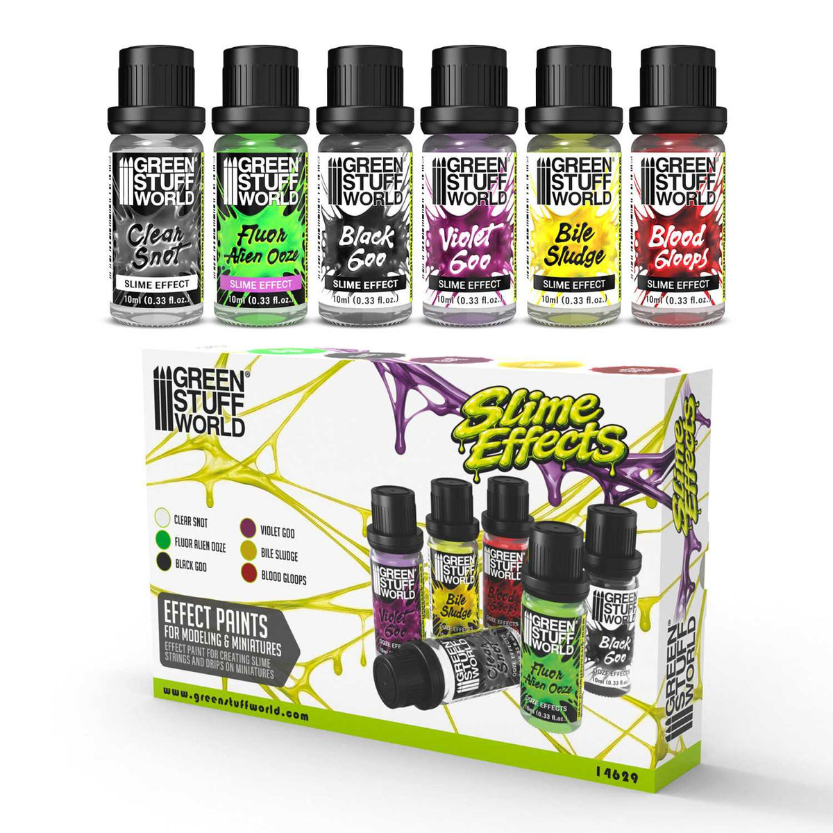 Set Pintura Efectos Slime