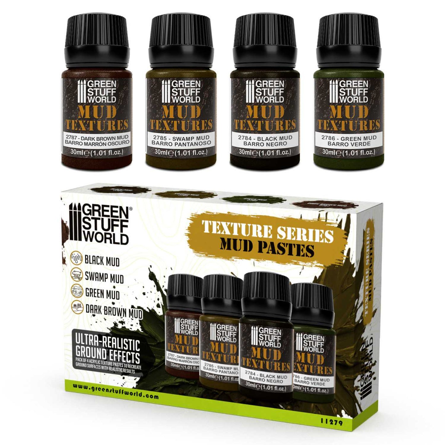 Set texturas de Barro 30ml