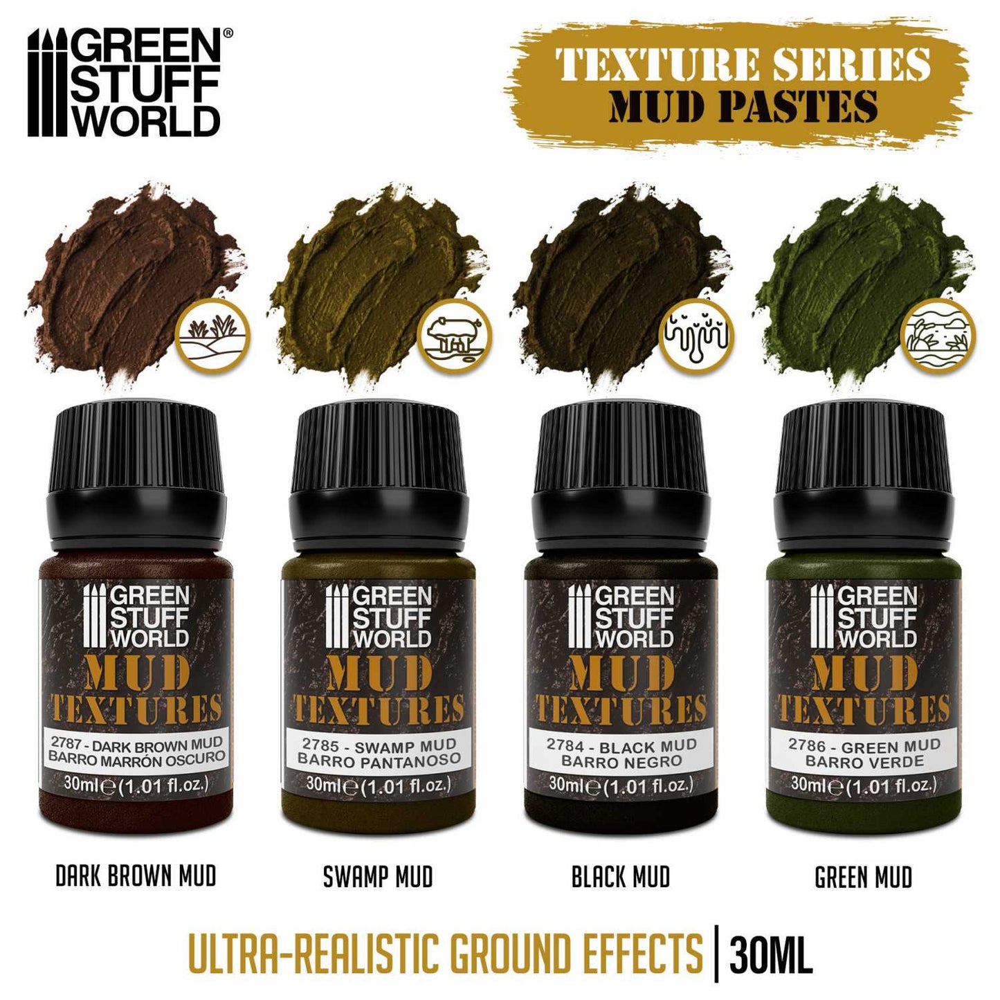 Set texturas de Barro 30ml