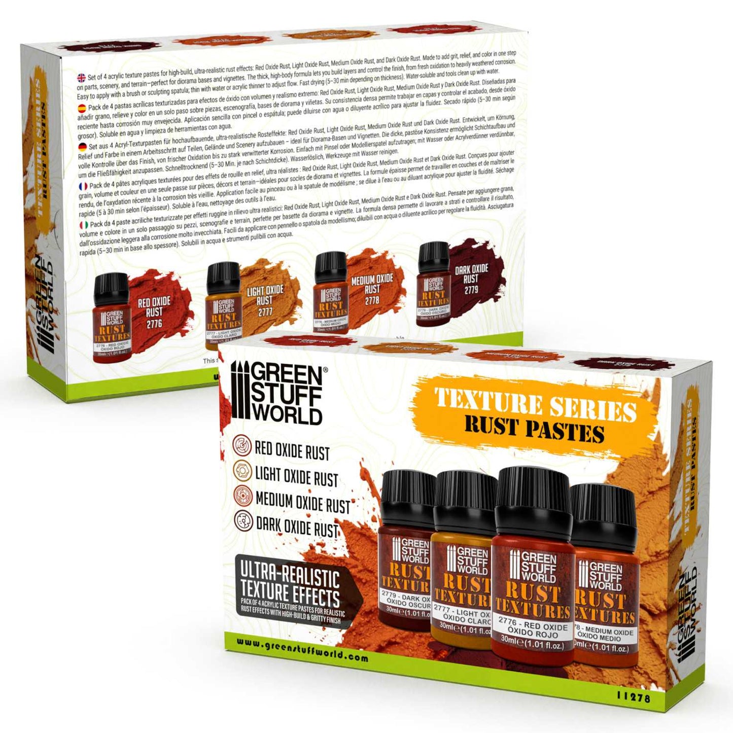 Set texturas de oxido 30ml