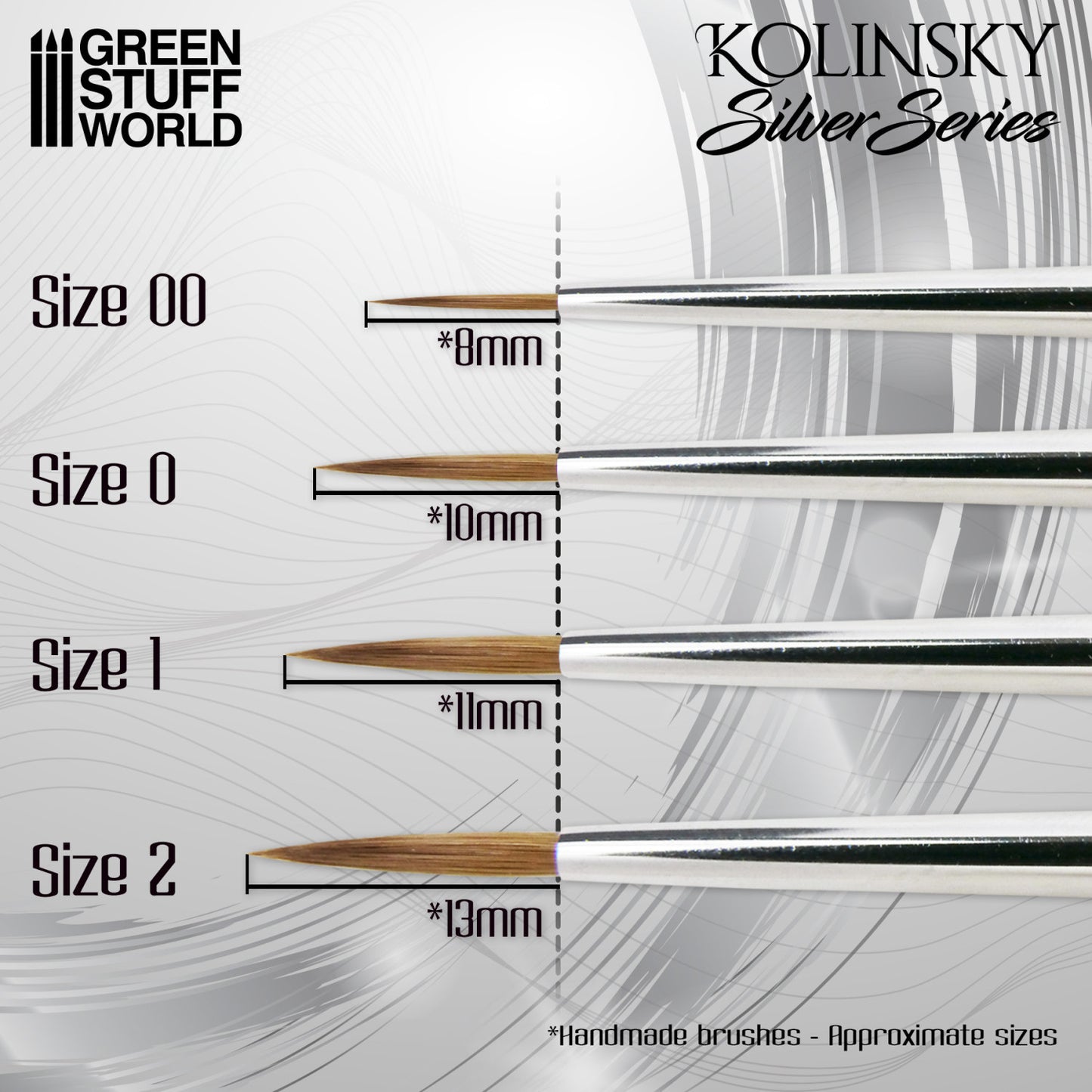 SILVER SERIES Pincel Kolinsky - 00
